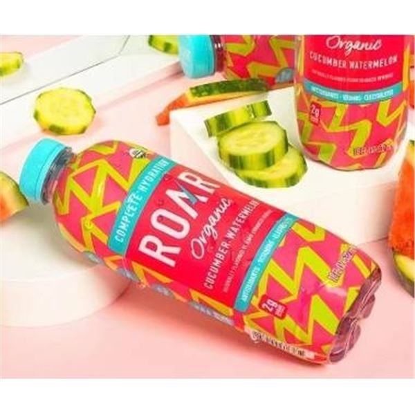 Roar Organic 12-Pack, Cucumber Watermelon, 532 mL Bottles