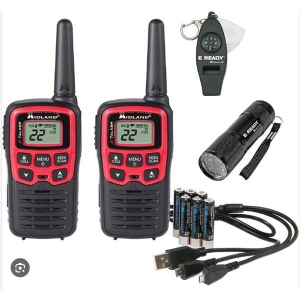 Midland E-Ready Emergency Two-Way Radios with NOAA Weather Alert