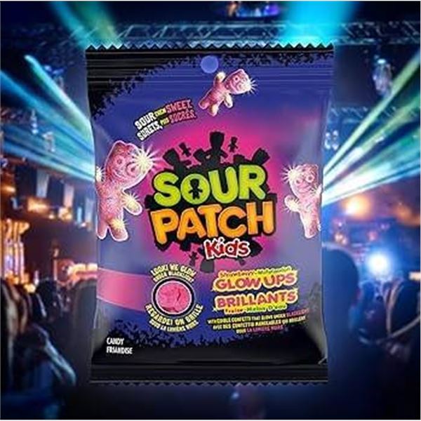 Sour Patch Kids Glowups 135g Pack of 10