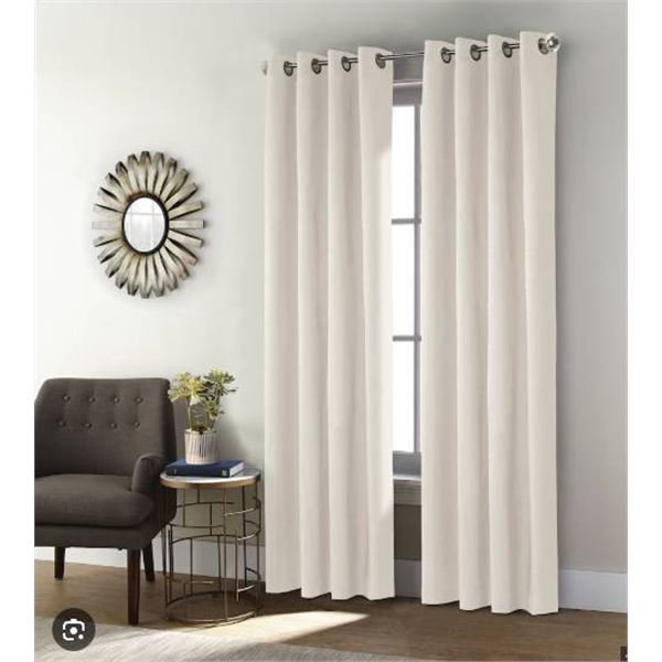 Beautyrest Platinum Grommet Top 100 Percent Blackout Panel Pair with Liner - 90 Inch Length