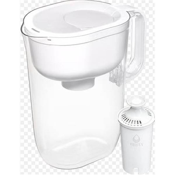 Brita Pitcher Water Filtration System with Filter, Transparent Design