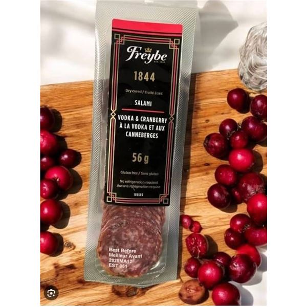 Freybe 1844 Salami - Vodka & Cranberry, 12 x 56g