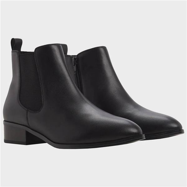 Aldo Women's Black Ankle Boots, Size 8, With Block Heel