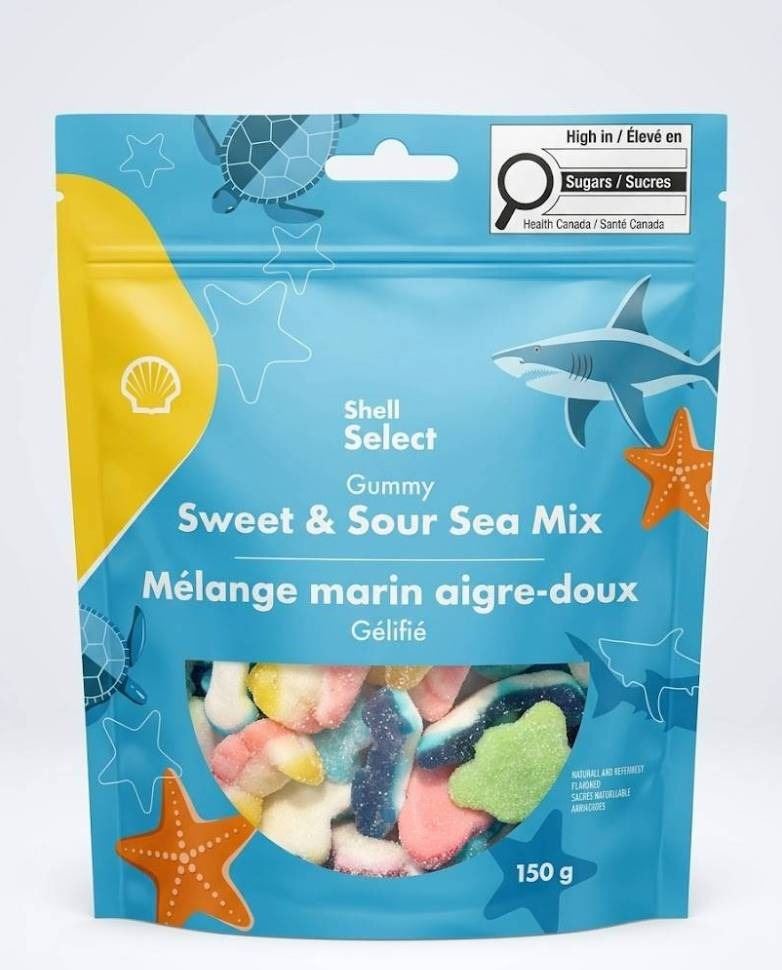 Shell Select Gummy Sweet and Sour Sea Mix 150g - Set of 12