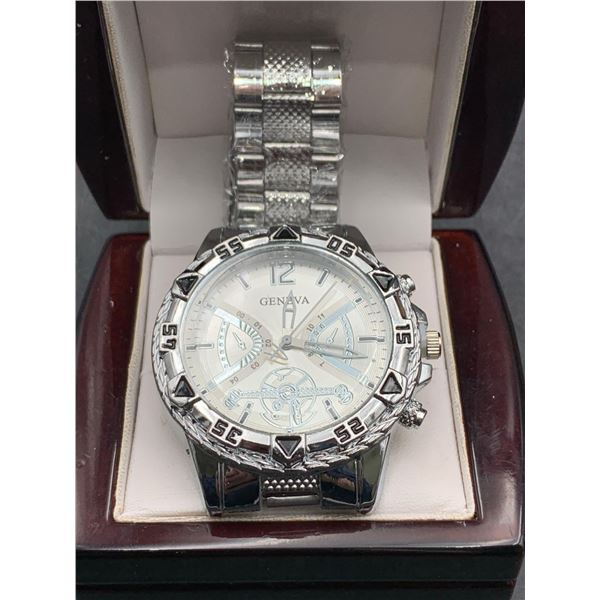 Gents NEW Geneva Mariners Styled Quartz Dress Wrist Watch