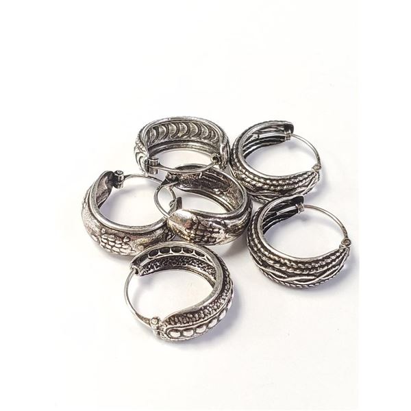 $100 Silver Packs Of 4 Pairs Of  Earrings