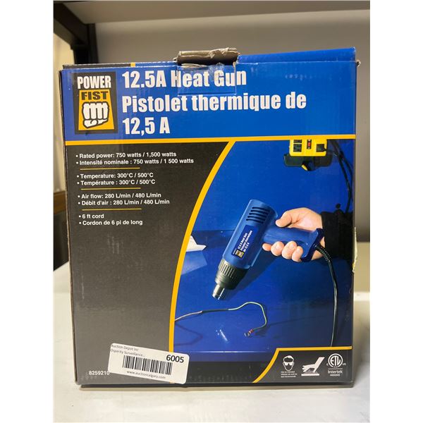 Power Fist 12.5A Heat Gun with Multiple Air Flow Modes