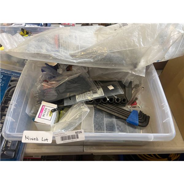 Mixed Lot Of Hardware Accessories, Tools, and Fasteners