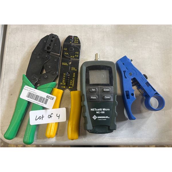 Wire Strippers and Crimpers, Lot of 4