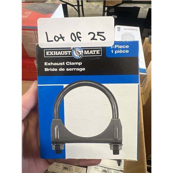 Exhaust Mate 2-1/2 Inch (64mm) Heavy Duty Exhaust Clamps, Lot Of 25
