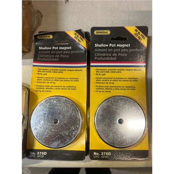 General Shallow Pot Magnet No. 376D UPC 42181, Lot of 9