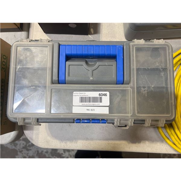 Plastic Storage Tool Case With Handle and Compartments