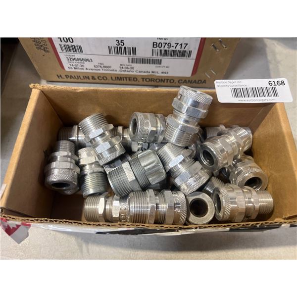 Metallic Connectors with Threading and Hex Nut Design