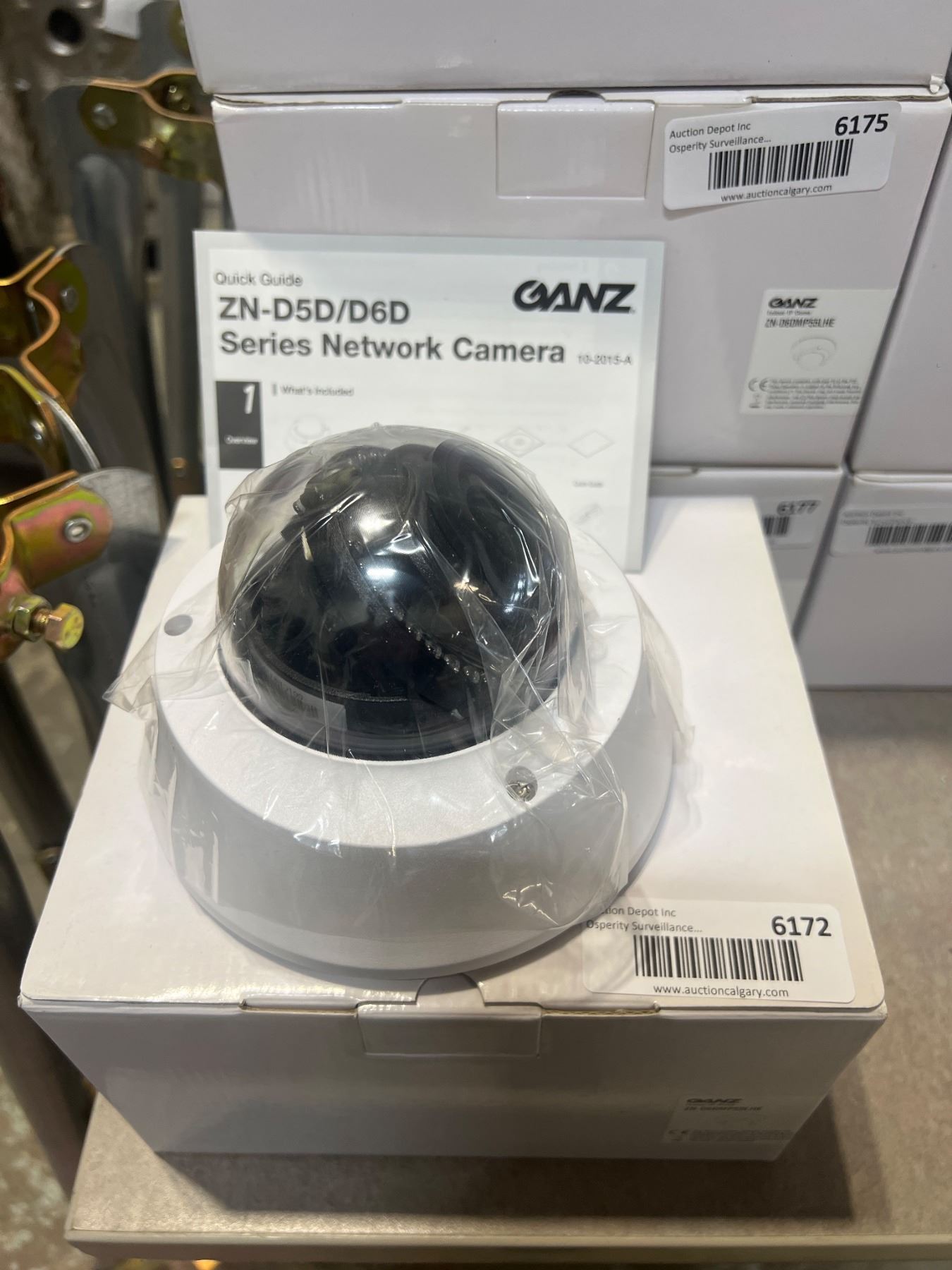 Ganz Indoor IP Dome Network Camera, 5MP, H.264, ONVIF - A D Auction ...
