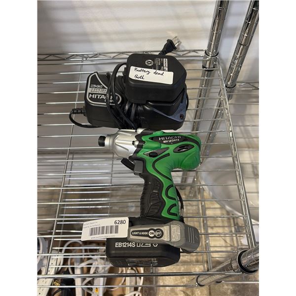 Hitachi WH12DMR 12V Cordless Impact Driver With EB1214S 12V Battery and UC12Y Charger