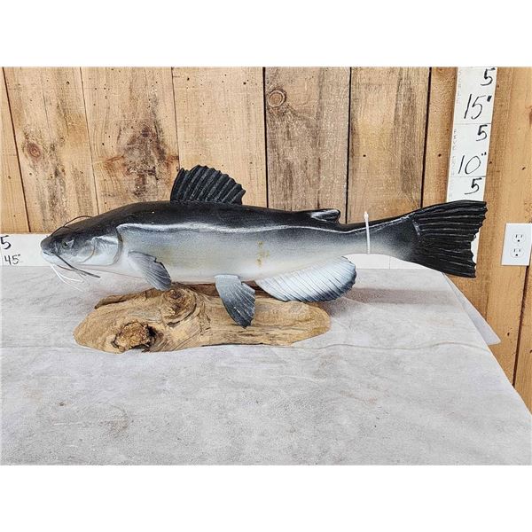 Hand Carved Wooden Catfish