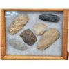 Image 2 : Group Of Native American Artifacts In A Frame