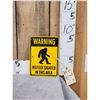 Image 1 : Cast Iron Bigfoot Sign