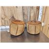 Image 5 : Pair Of African Leather Foot Stools