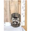 Image 1 : Raccoon In A Log Taxidermy