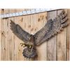 Image 2 : Hand Carved Great Horned Owl In Flight Wood Carving