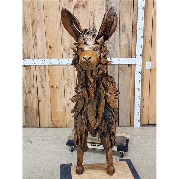 Llama Driftwood Sculpture