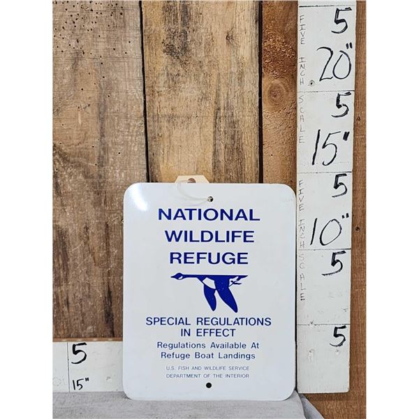 Retired USFW National Wildlife Refuge Sign