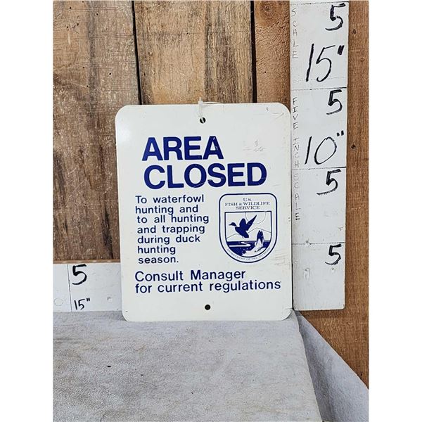 Retired USFW Waterfowl Sign