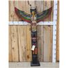 Image 1 : Hand Carved Wooden Totem Pole