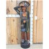 Image 1 : Hand Carved Wooden Cigar Store Indian