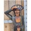 Image 3 : Hand Carved Wooden Cigar Store Indian