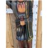 Image 5 : Hand Carved Wooden Cigar Store Indian