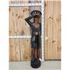 Image 1 : Hand Carved Wooden Cigar Store Indian