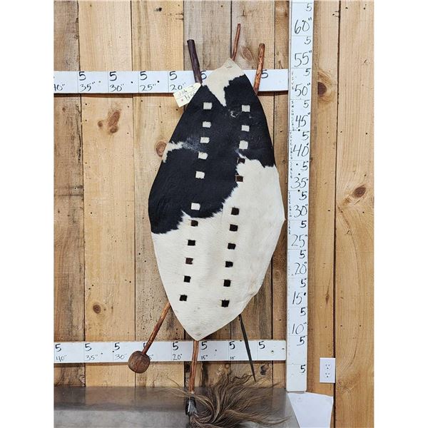 African Warrior Shield With Club & Speer