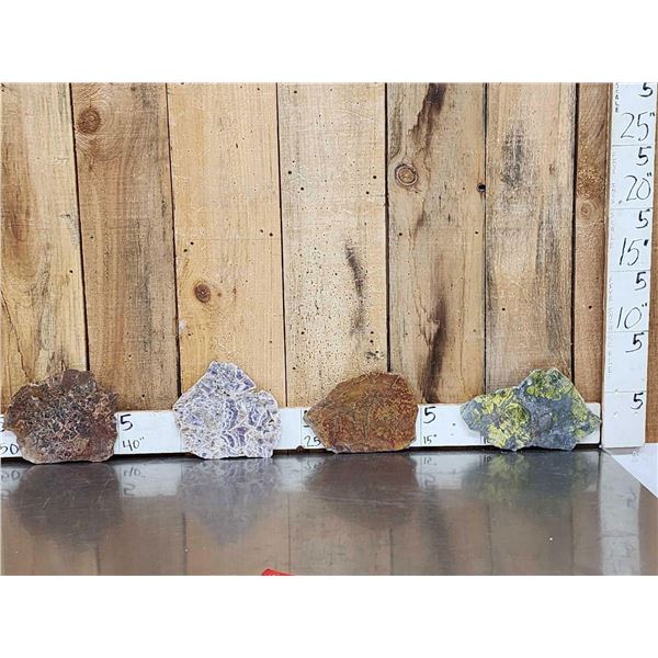 4 Pretty Raw Mineral Slabs