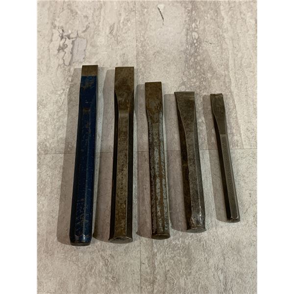 Lot of 5 Chisels