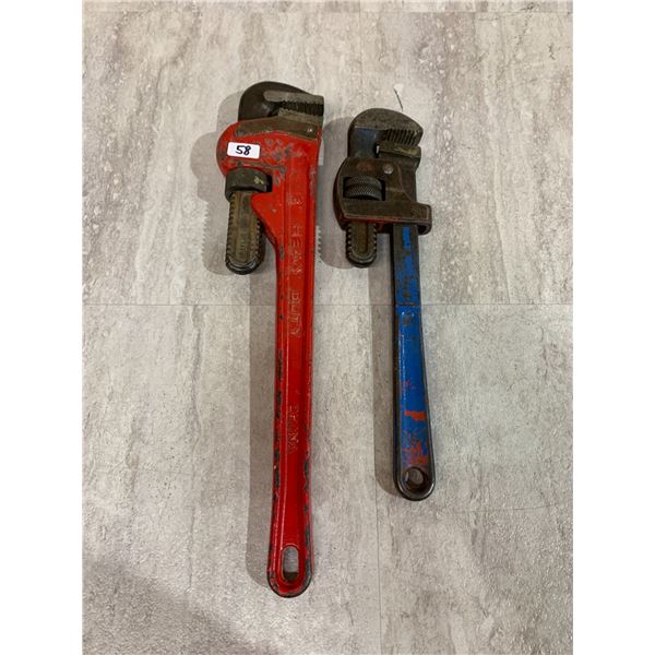 Lot of 2 Pipe Wrenches