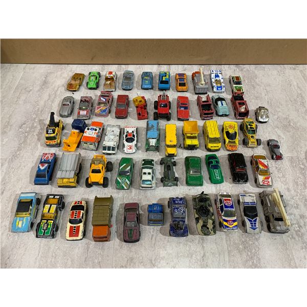 Box of Assorted Vintage Toy Cars Hot Wheels And Matchbox
