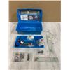 Image 1 : Blue Small Tackle Box w/ Tackle and Weights