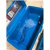 Image 9 : Blue Small Tackle Box w/ Tackle and Weights