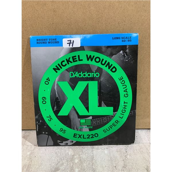 D'Addario EXL220 XL Nickel Wound Bass Guitar Strings