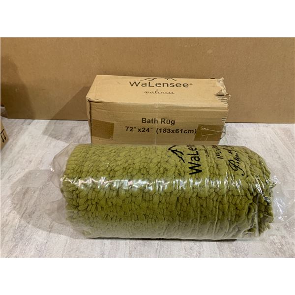 Bath Rug Green 72in x 24in