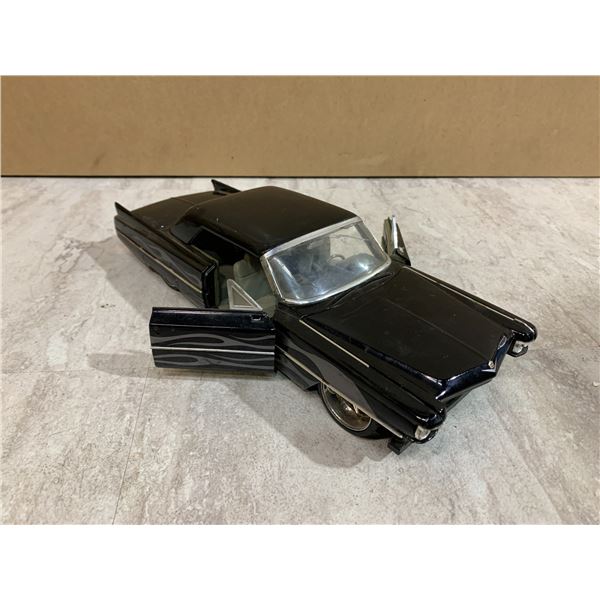 Jada 1963 Cadillac Deville Metar Car 1/18 Scale Black