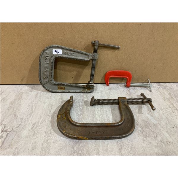 Lot of 3 C Clamps