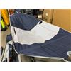 Image 10 : Hammock With Frame Model KF-HM02S Grey And Blue Colour With Canopy