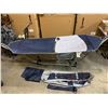 Image 1 : Hammock With Frame Model KF-HM02S Grey And Blue Colour With Canopy