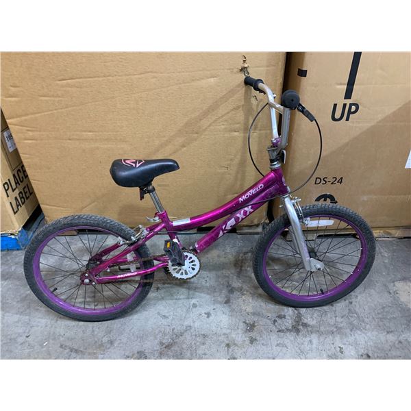 Movello Girls BMX Bike Purple
