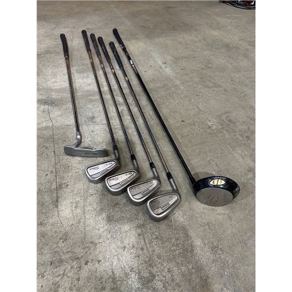 Lot of 5 Titelist Irons - 1 Ping 3 Wood - 1 Tour Star Putter