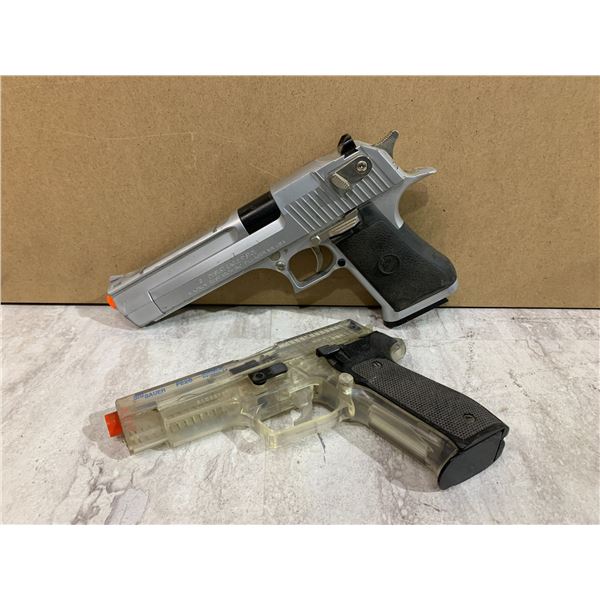 Lot of 2 Airsoft Toy Guns - Desert Eagle - SigSauer P226