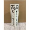 Image 1 : Mom's Kitchen Metal Sign Decoration - 28 Inches Tall